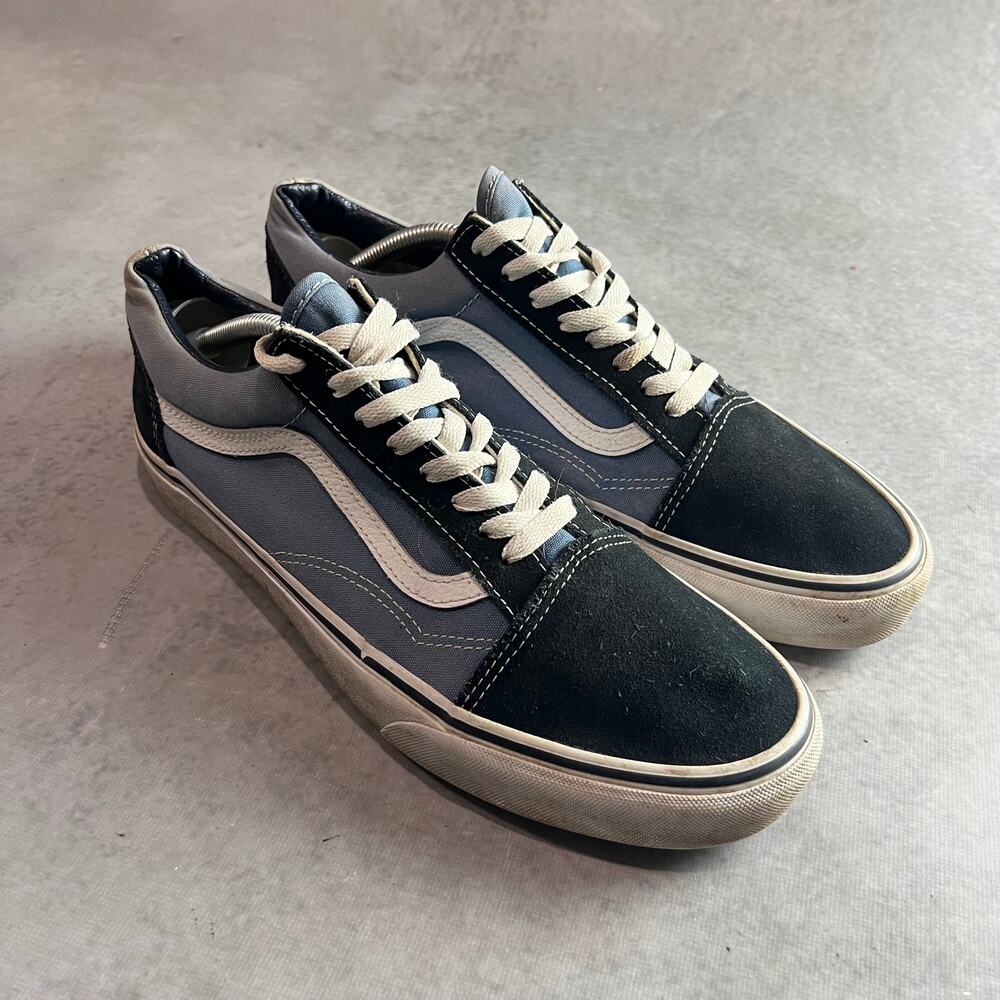 VANS Ward Low-top Sneaker In Blue & Black Suede/Canvas Men's Size 11